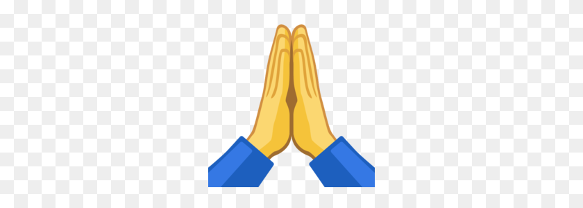 240x240 Folded Hands On Facebook Family Hands, Folded - Praying Hands Emoji PNG