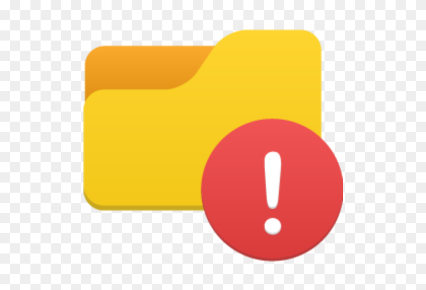 512x512 Folder, Alert Icon Free Of Flatastic Icons - Alert Icon PNG