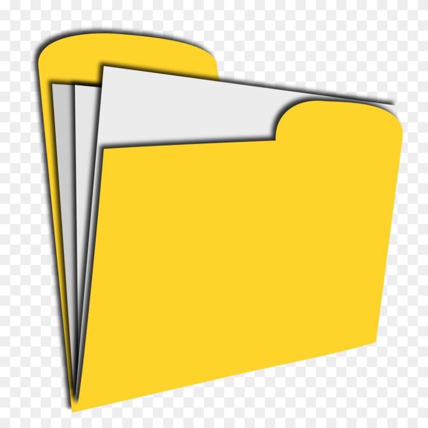 800x800 Folder Clipart Extended - Smock Clipart
