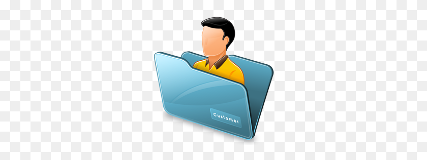 256x256 Folder Customer Icon - Customer Icon PNG