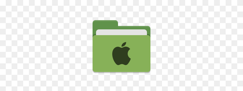 256x256 Folder Green Apple Icon Papirus Places Iconset Papirus - Green Apple PNG