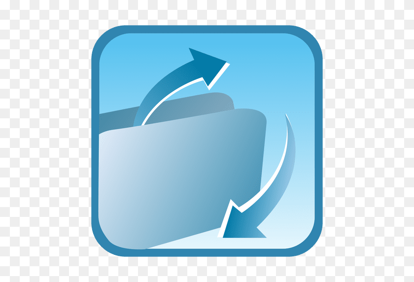 512x512 Folder Square Button - Folder PNG