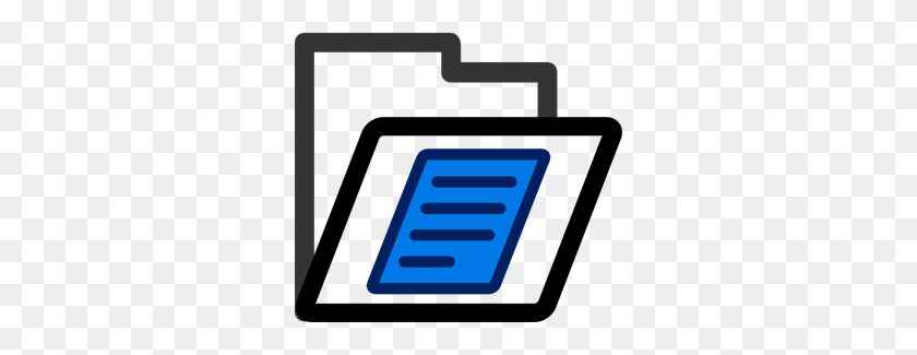 300x265 Folder Transparent Clipart Png For Web - File Folder Clip Art