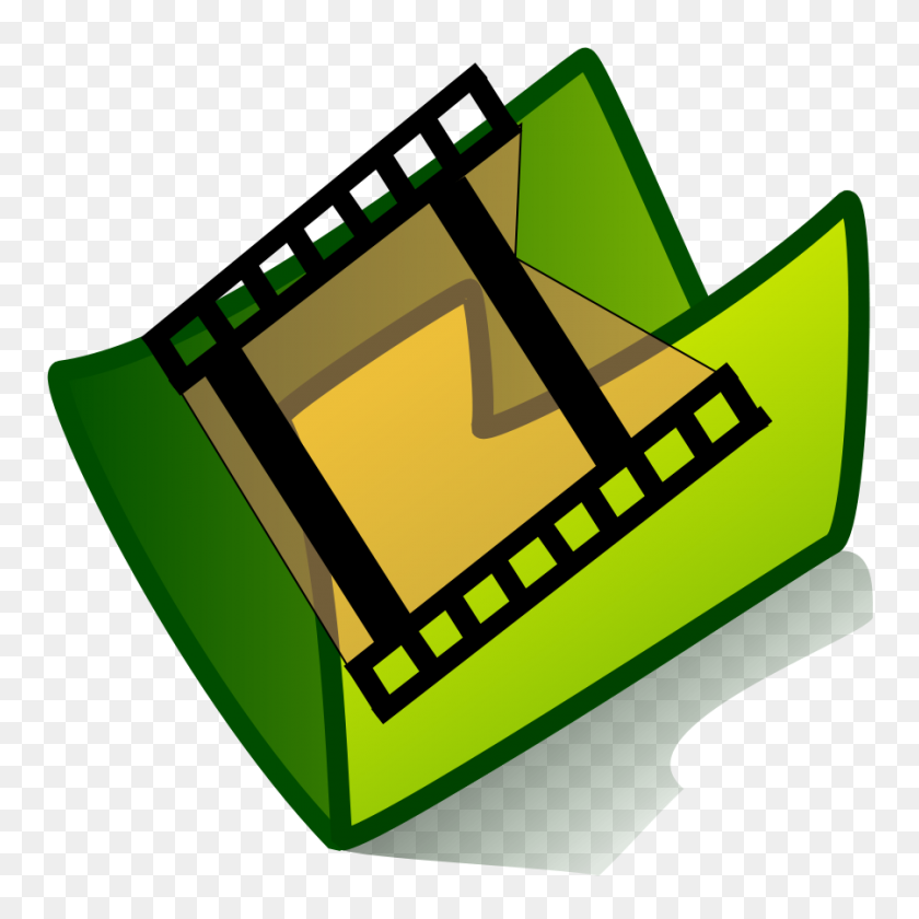 900x900 Folder Video Clipart Vector Clip Art Free Design - Yellow Folder Clipart