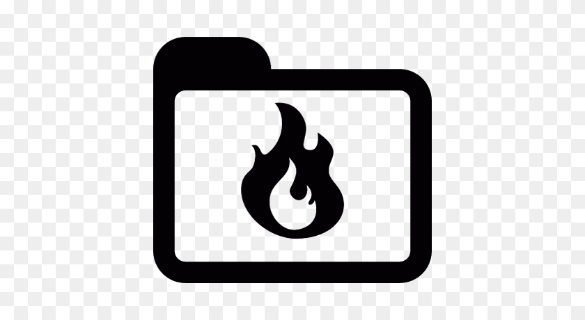 400x400 Папка С Пламенем Бесплатные Векторы, Логотипы, Значки И Фотографии Для Загрузки - Flame Vector Png