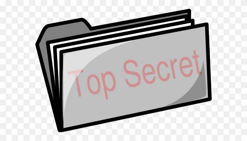 600x421 Folders Clipart Classified - Confidential Clipart