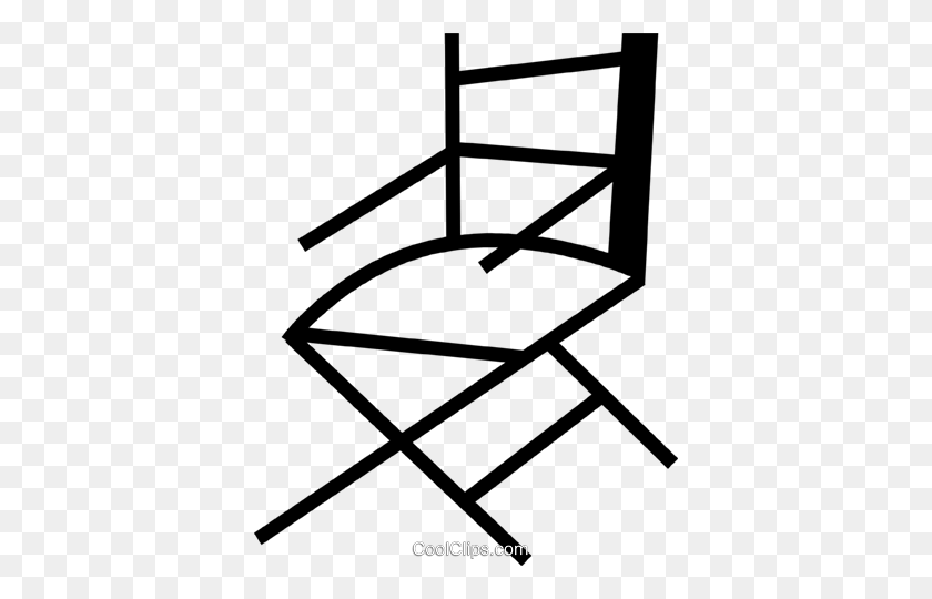 382x480 Folding Chair Royalty Free Vector Clip Art Illustration - Directors Chair Clipart