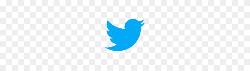 180x180 Следить За Иконками - Логотип Twitter Черный Png