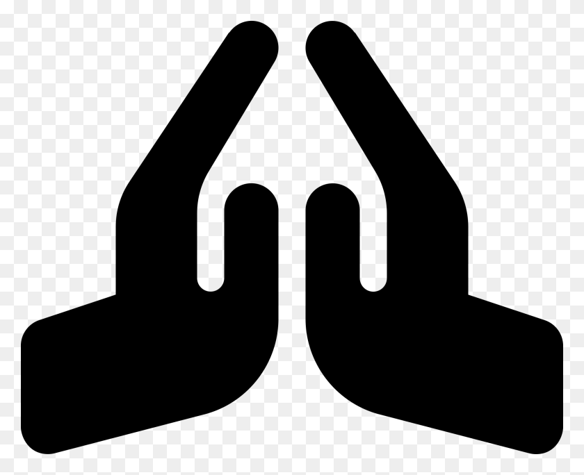 2000x1600 Font Awesome Solid Praying Hands - Praying Hands PNG