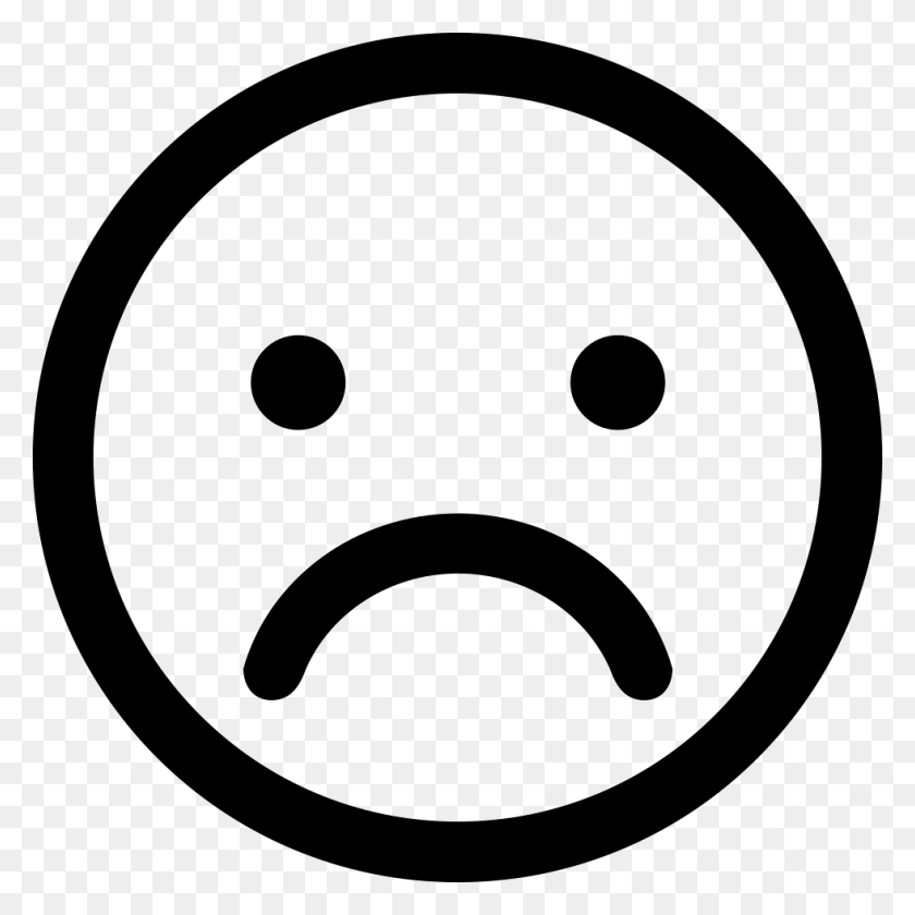980x980 Скачать Бесплатно Шрифт Frown Png Icon - Frown Png