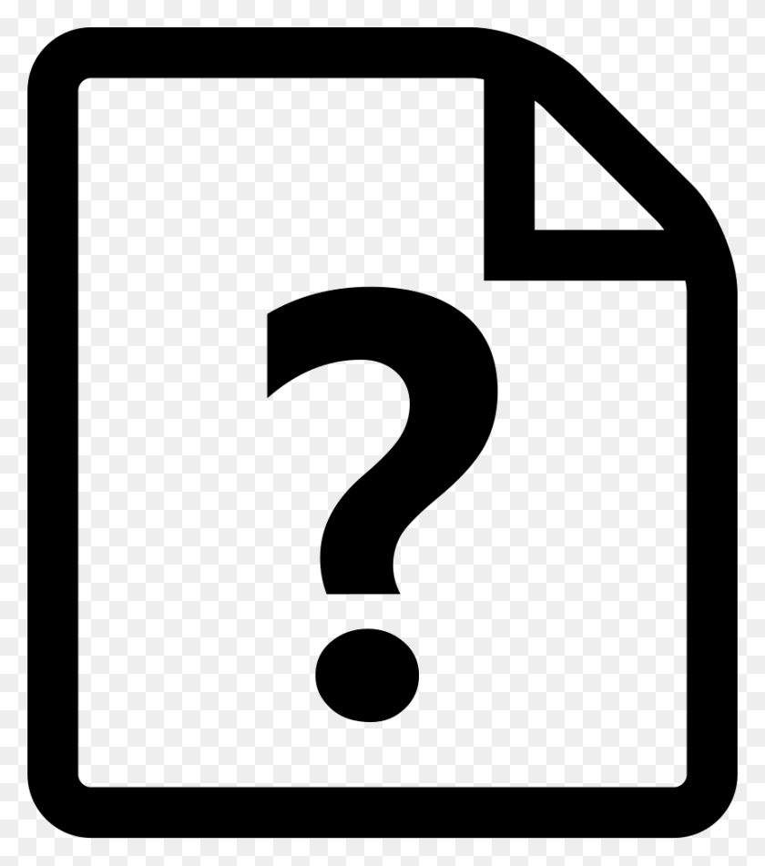 858x981 Font Question Png Icon Free Download - Question Icon PNG