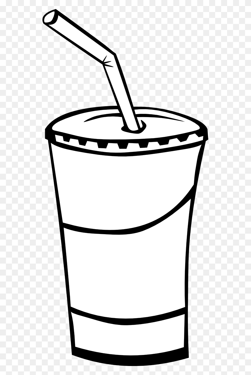 555x1192 Food And Drink Clipart Black And White - Cocktail Clipart Black And White