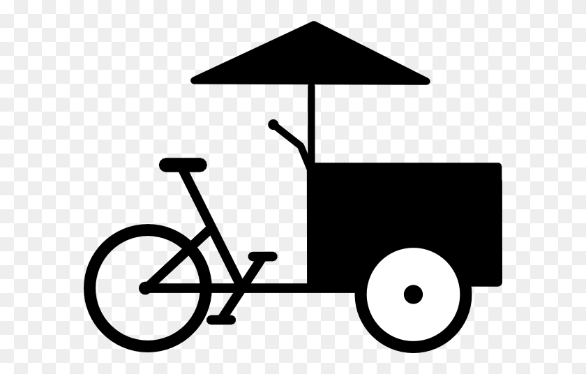 600x476 Food Cart Bike Png Clip Arts For Web - Bicycle Clip Art Free
