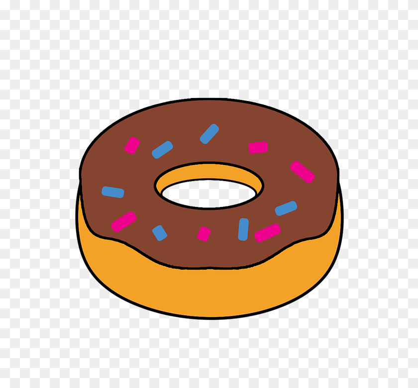 720x720 Food Clipart Donut - Donuts With Dad Clipart