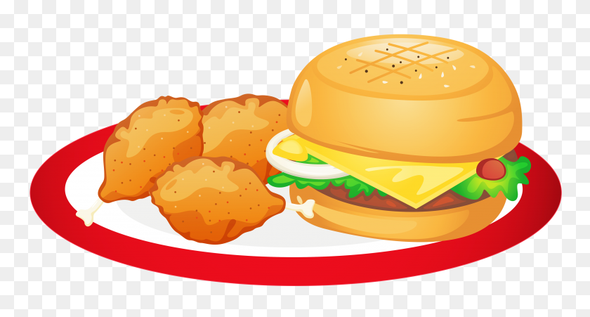 4000x2009 Food Clipart Food - Junk Food Clipart