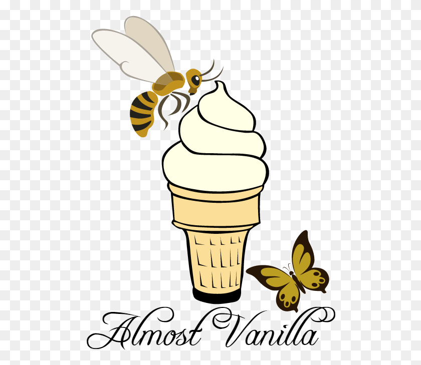 498x669 Food Clipart Ice Cream Cones Honey Bee Ice Cream Cone Clip Art Png - Honey Clipart
