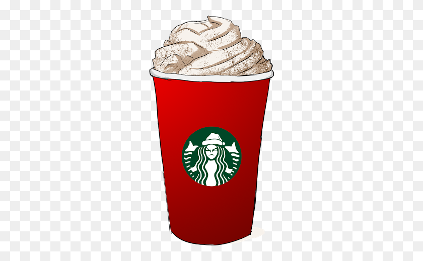 249x459 Food Clipart Starbucks Frappuccino Png Download - Pumpkin Spice Latte Clipart