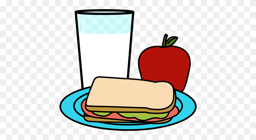 450x398 Food For School, Hot Lunch Milk Iron Ridge Elementary Campus - Granola Clipart