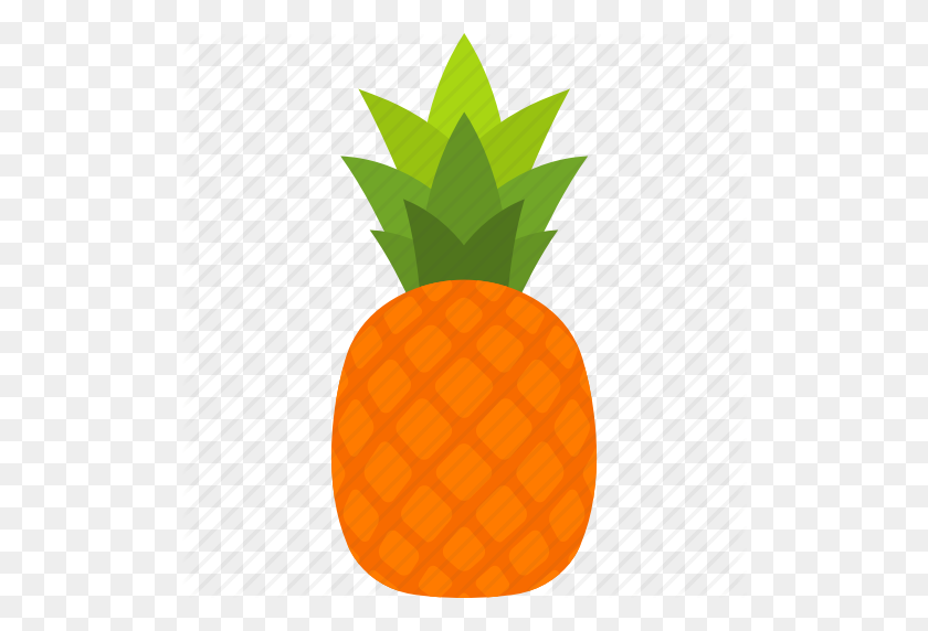 512x512 Food, Fruit, Leaf, Pineapple, Tropical, Whole Icon - Tropical PNG