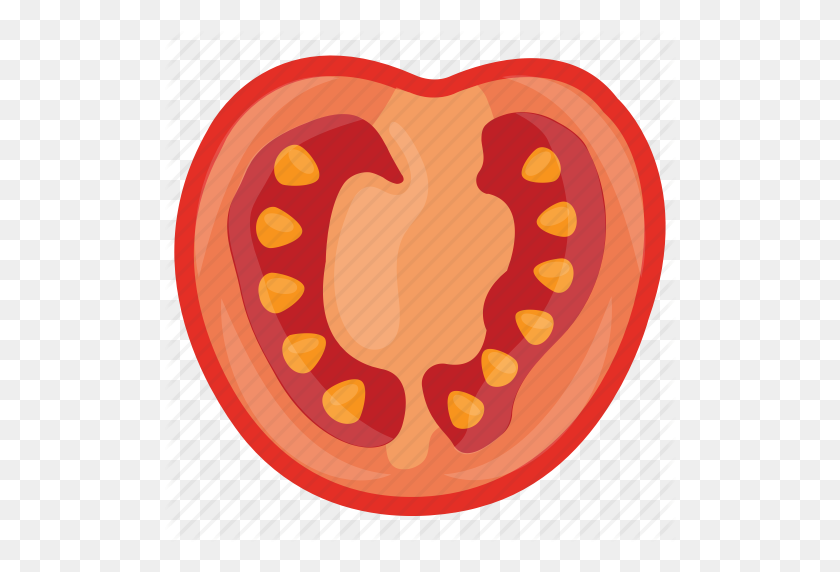 512x512 Food, Healthy Food, Nutrition, Tomato Fruit, Tomato Slice Icon - Tomato Slice Clipart