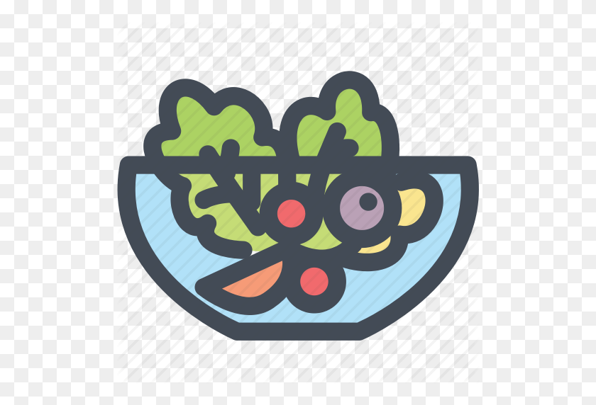 512x512 Food, Healthy, Salad, Salad Bowl, Vegetable Icon - Salad Bowl Clipart