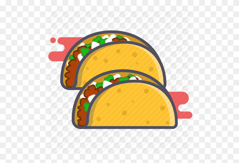 512x512 Food, Mexican Food, Tacos Icon - Mexican Food PNG