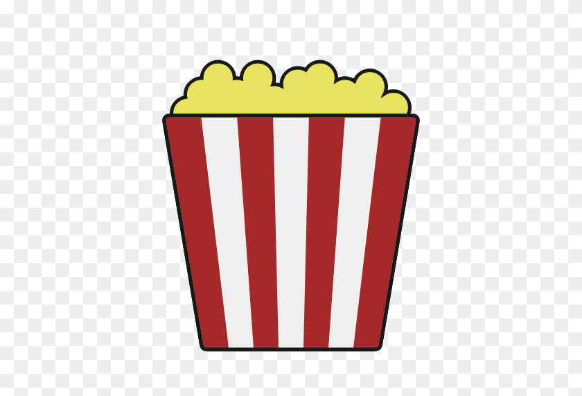 512x512 Food, Movie, Popcorn, Snack, Theater Icon - Snack PNG