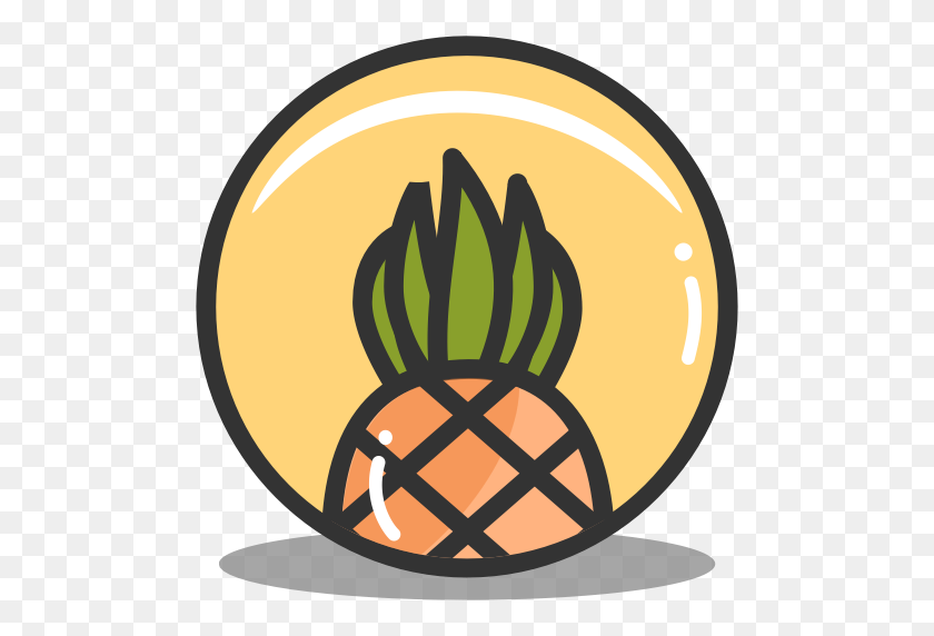 512x512 Food, Pineapple, Summer, Tropical, Vacation Icon - Vacation PNG