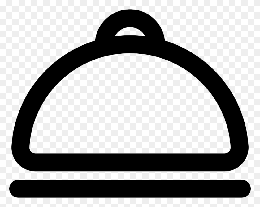 980x768 Food Plate With Cover Outlined Tool Png Icon Free Download - Food Plate PNG