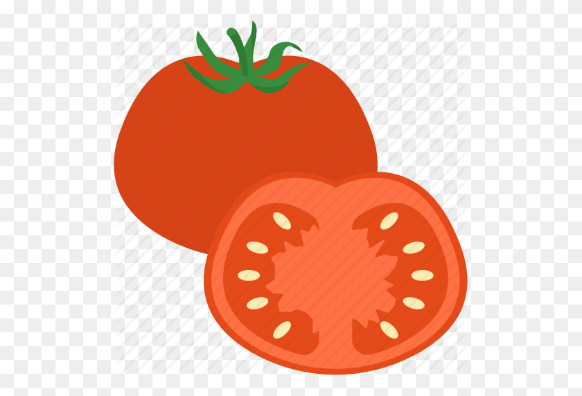 512x512 Food, Summer, Tomato, Vegetable Icon - Tomato Slice Clipart