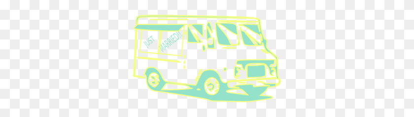 300x177 Food Truck Just Married Clipart - Just Married Car Clipart