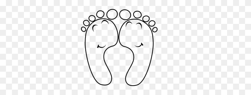 297x258 Foot Clip Art Clipart Image - Baby Feet Clipart Black And White