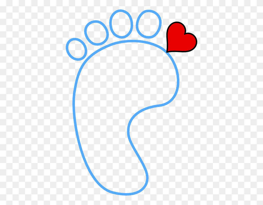 420x594 Foot Heart Clip Art - Clipart For Macintosh