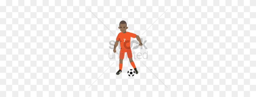260x260 Foot Kicking Ball Clipart - Images Of Soccer Balls Clipart