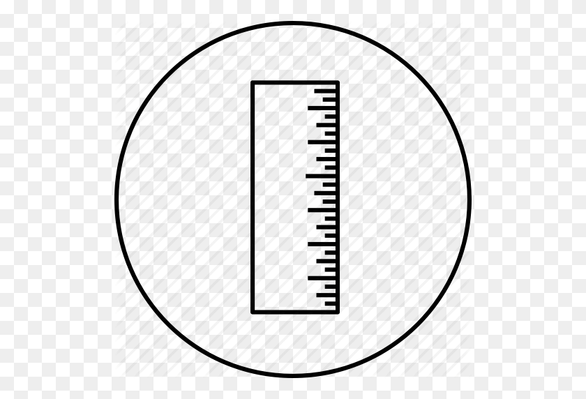 512x512 Foot, Measure, Rule, Ruler, Scale, Science Icon - Ruler Black And White Clipart