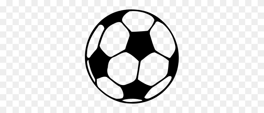 299x300 Football - Soccer Ball Clipart Black And White