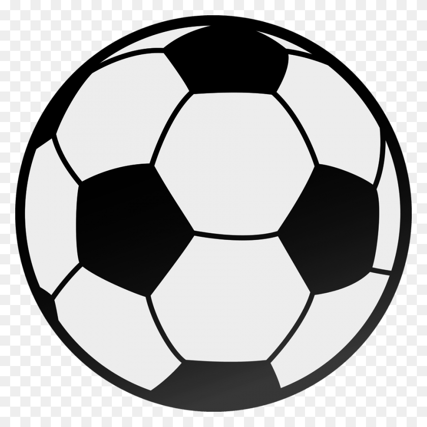 900x900 Футбол Черно-Белое Изображение Футбольного Клипарта Черно-Белое - Футбольный Клипарт