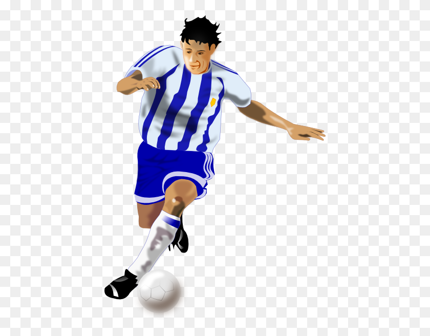 432x596 Football Clip Art - Football Player Clipart