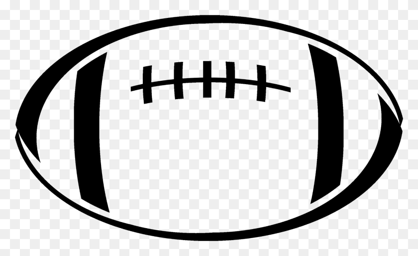 1681x980 Football Clipart Black And White - Football Clipart