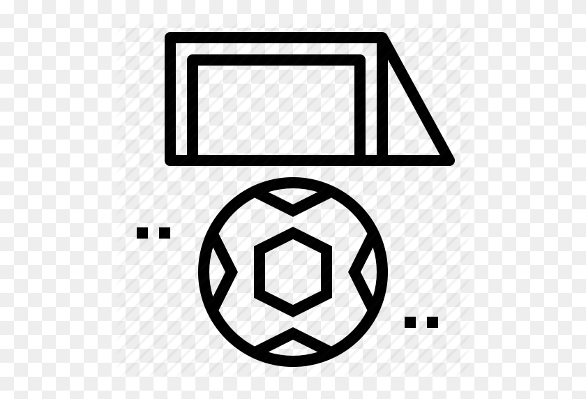 512x512 Football, Goal, Soccer Icon - Soccer Goal Clip Art