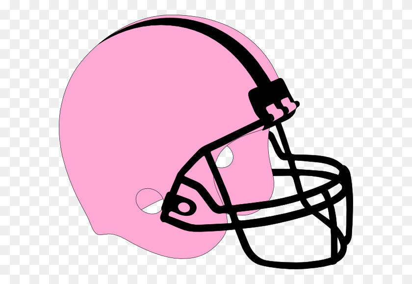 600x519 Football Helmet Pink And Black Clip Art - Katie Clipart