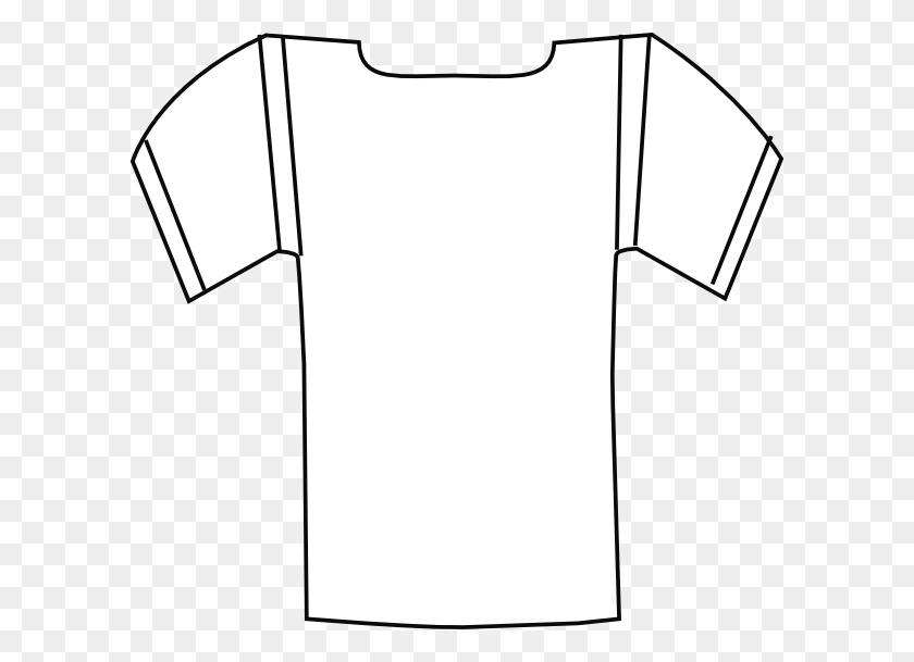600x549 Football Jersey Clipart - Shirt Outline Clipart
