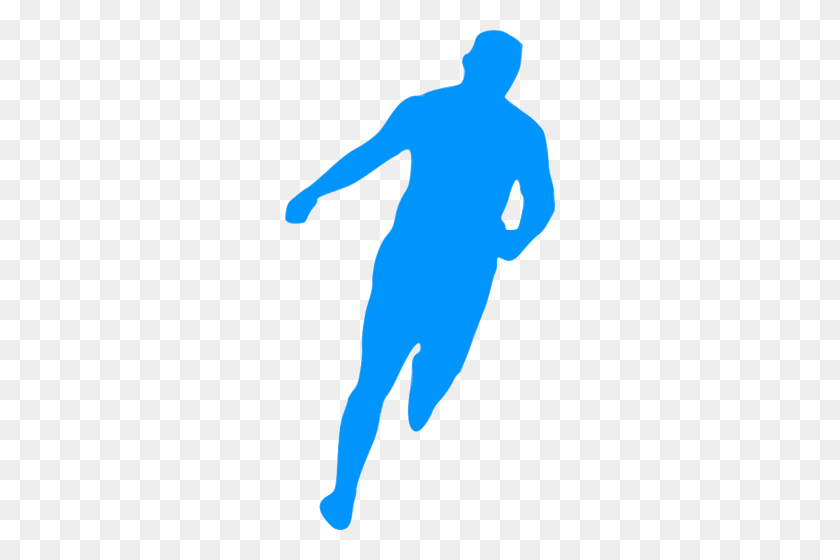 270x500 Football Player Running - Football Running Back Clipart