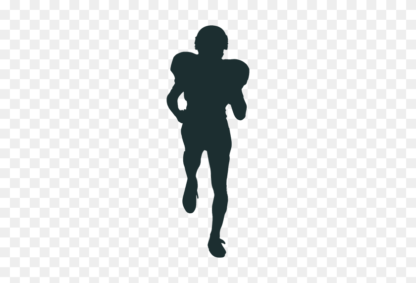 512x512 Football Player Running Png Transparent Images - Football Player Silhouette PNG