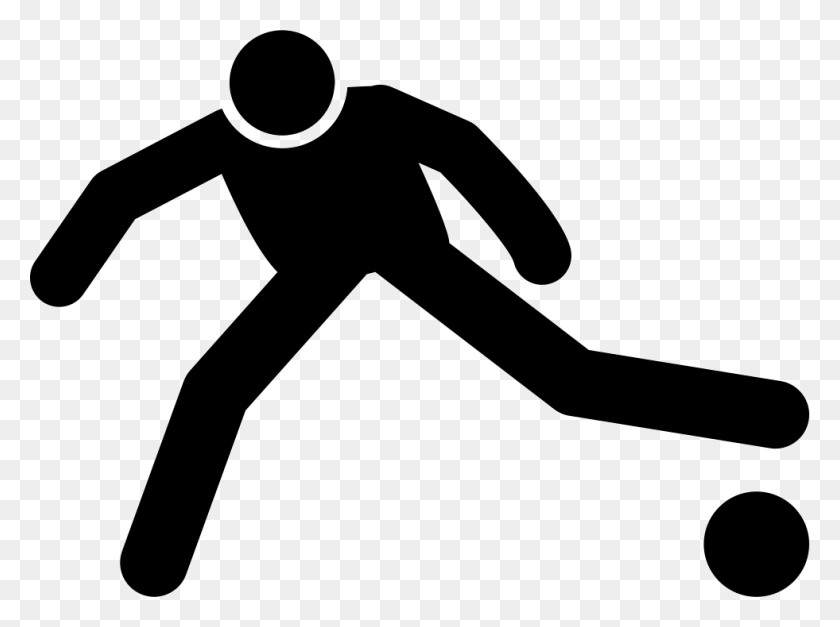 981x714 Football Player Running With The Ball Png Icon Free Download - Football Player Silhouette PNG