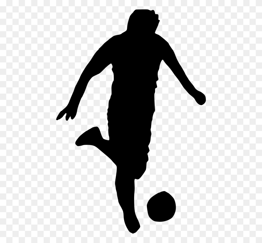 480x719 Football Player Silhouette Png - Football Silhouette PNG