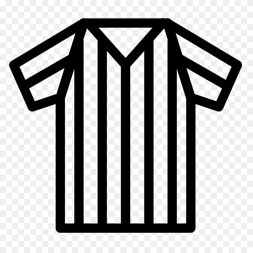 1600x1600 Football Referee Shirts Cheap - Umpire Clipart Black And White