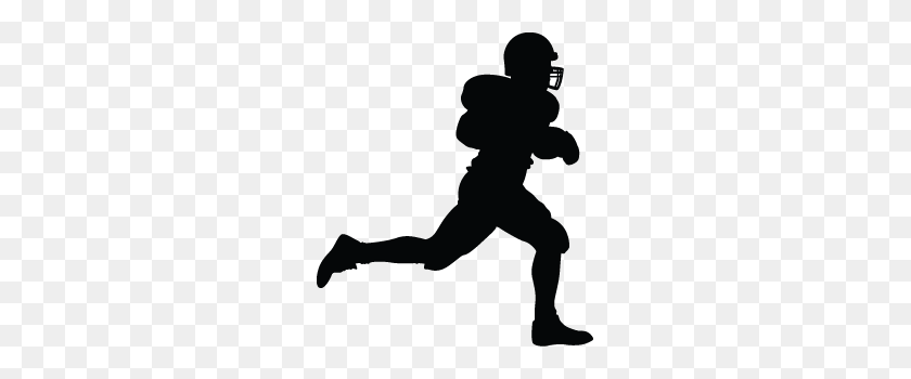 255x290 Football Silhouette Clipart Free Clipart - Football Silhouette PNG