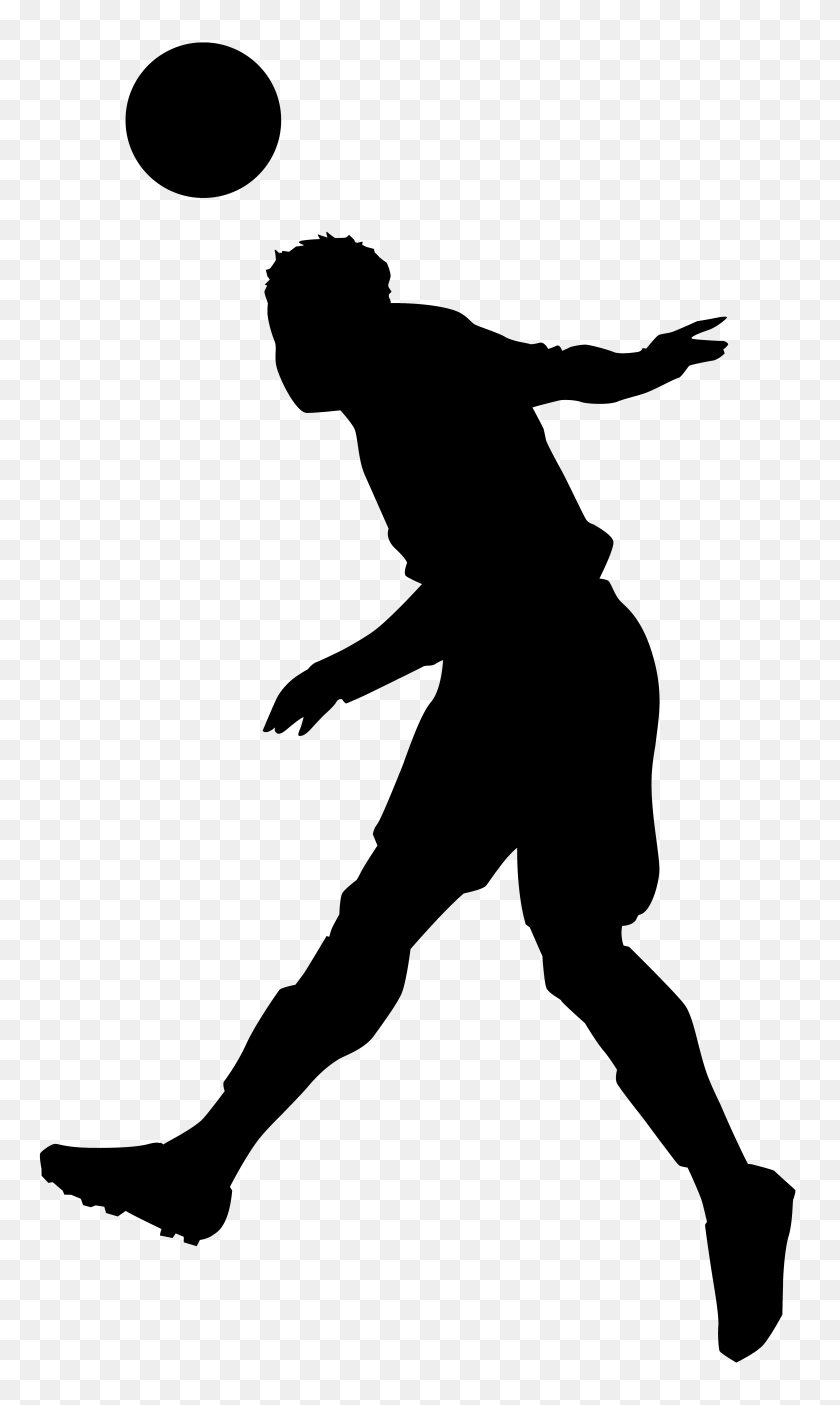 4638x8000 Footballer Silhouette Png Clip Art - Football Player Silhouette PNG
