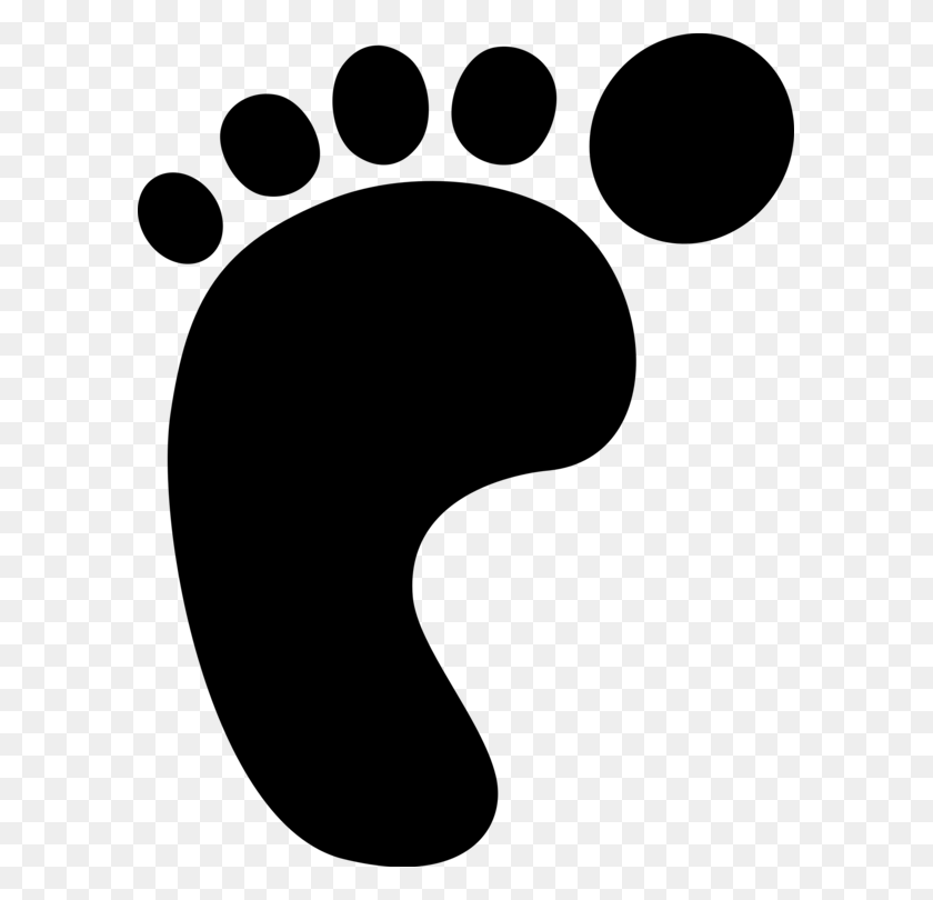 591x750 Footprint Bigfoot Computer Icons Sand - Sand Clipart Black And White